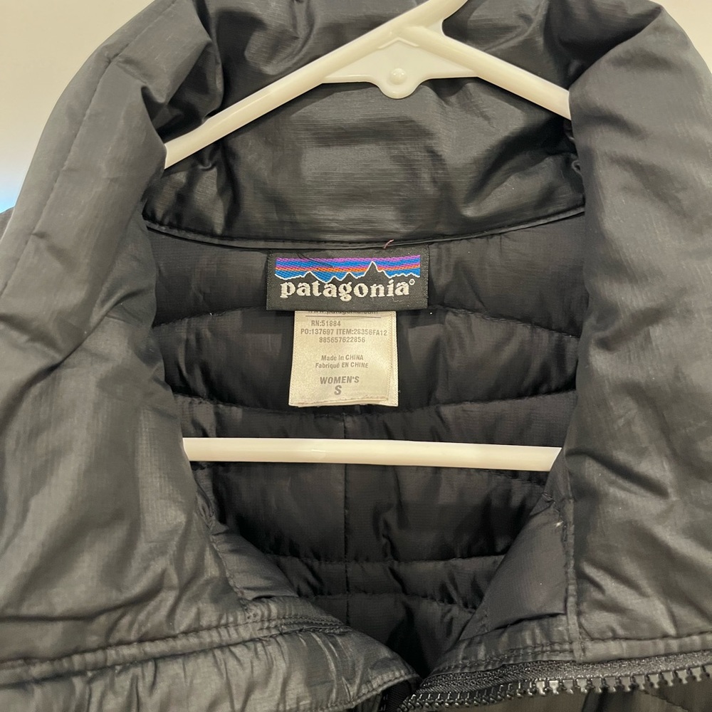 Patagonia long black jacket